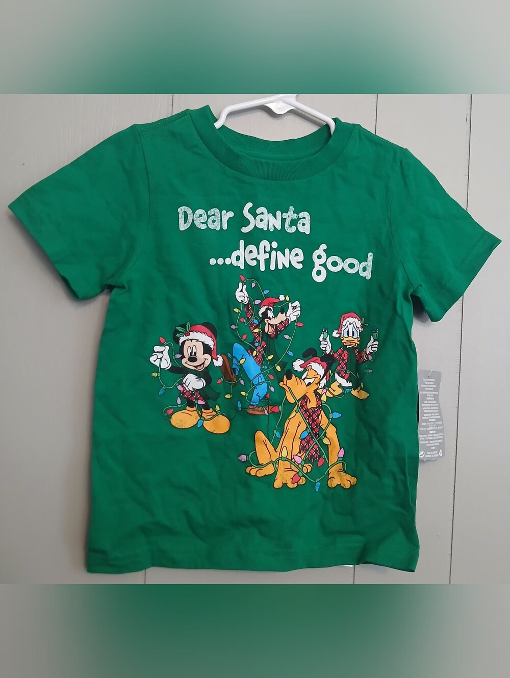 Disney Store Nwt Toddler Size 2/3 Holiday Santa Top